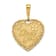 14k Yellow Gold Textured Reversible I Love You Heart Pendant