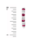 0.90ctw Ruby and Diamond J Hoop Earrings in 14k White Gold