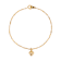 Gold Tone Small Heart Bracelet