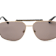 Guess Gold Tone Rectangular Frame / Smoke Lenses Sunglasses
