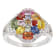 Multi-Sapphire Rhodium Over Sterling Silver Ring 3.04ctw
