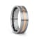 ZEUS Flat Brushed Finish Tungsten Carbide Ring with Rose Gold Plated
Groove- 6mm