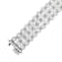 Triple-Strand Pearl And CZ Bracelet In Sterling Silver