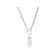 Cultured Freshwater Pearl Curb Chain Necklace in Sterling Silver