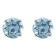 6mm Round Sky Blue Topaz Rhodium Over Sterling Silver Stud Earrings