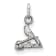 Rhodium Over Sterling Silver MLB St. Louis Cardinals LogoArt Pendant