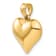 14k Yellow Gold 3D Polished Puffed Heart Pendant