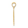 14k Yellow Gold Polished Filigree Sun Pendant