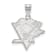 Rhodium Over Sterling Silver  NHL LogoArt Pittsburgh Penguins Large Pendant