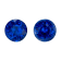 Sapphire 6.3mm Round Matched Pair 2.62ctw