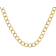 Open Curb Chain Necklace In 18K Gold Over Bronze 20 Inch