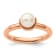 14K Rose Gold Over Sterling Silver Stackable Expressions White
Freshwater Cultured Pearl Ring