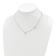 14K Yellow Gold Sideways Cross and Cross Pendant Necklace
