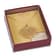 Dipped in 24k Gold Aspen Leaf Pendant with Cable Link 20 Inch Gold-tone Chain