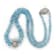 118.00 Ctw Aquamarine and 0.25 Ctw White Diamond Necklace in 18K WG