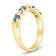 0.75ctw Sapphire and Diamond Band Ring in 14k Yellow Gold