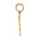 14k Yellow Gold Textured #1 Drummer pendant
