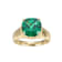 Green And White Cubic Zirconia 18k Yellow Gold Over Silver May
Birthstone Ring 5.23ctw
