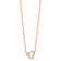 14K Rose Gold Lab Grown Diamond VS/SI GH, Intertwined Hearts Necklace