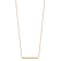 Polished Cable LInk Bar Necklace In 14K Yellow Gold