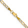 14k Yellow Gold and Rhodium Over 14k Yellow Gold 3.2mm Pave Figaro 24
Inch Chain