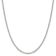 Sterling Silver 3mm Semi-solid Rolo Chain Necklace
