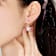 Square CZ Halo Drop Earrings In 14K Gold Over Sterling Silver
