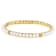 Cultured Freshwater Pearl Bangle Bracelet In 18K Gold Over Sterling
Silver 4mm