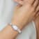 Charles Hubert Ladies Stainless Steel Crystal Bezel 21x32mm Watch
