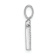 Rhodium Over 14k White Gold Diamond Letter N Initial Pendant