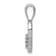 Rhodium Over 14k White Gold Diamond Heart Pendant