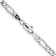 Rhodium Over 14k White Gold 4.4mm Figaro Link 24 Inch Chain