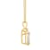 8x5mm Pear Shape Opal with Diamond Accent 14k Yellow Gold Pendant With Chain