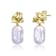 Baroque Freshwater Pearl Push Back Drop Earrings In 14K Gold Over
Sterling Silver