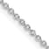 Rhodium Over Sterling Silver 1.25mm Cable Chain