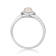 Pear Shape Lab Created Opal with Moissanite Accents Rhodium Over
Sterling Silver Halo Ring
