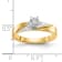 14K Yellow Gold AA Quality Engagement Ring 0.07ctw