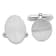 Sterling Silver Rhodium-plated Cuff Links