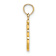 14k Yellow Gold Script Letter F Initial Pendant