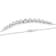 Lab-Grown Diamond Bar Necklace In 10K White Gold 1.00ctw