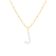 Letter J Initial Cultured Freshwater Pearl 18K Gold Over Sterling Silver
Pendant With  18" Chain