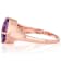Amethyst Princess Cut Solitaire Ring In 18K Rose Gold Over Sterling
Silver 1.78ct