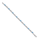 Rhodium Over 14k White Gold Blue Topaz and Diamond Bracelet