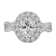 White Cubic Zirconia Platinum Over Sterling Silver Ring 2.68ctw