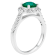 1.80ctw Emerald and Diamond Ring in 14k White Gold