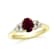 1.10ctw Ruby and Diamond Ring in 14k Yellow Gold