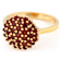 Garnet Cluster Ring In 18K Gold Over Sterling Silver 1.10ctw