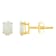 6x4mm Oval Opal 14k Yellow Gold Stud Earrings