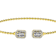 Polished Lab-Grown Diamond Rope-Motif Flex Bangle In 18K Gold Over
Sterling Silver