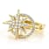 CZ Star Ring In 18K Gold Over Sterling Silver 0.86ctw